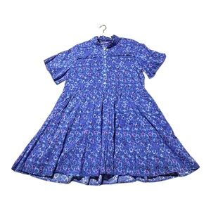 Tuckernuck Ros Garden Floral Blue Dress women’s medium